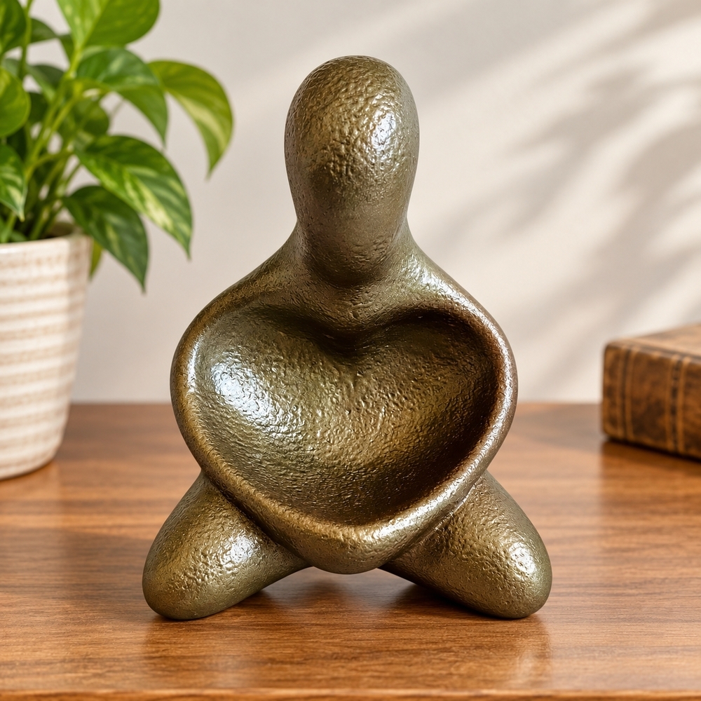 Abstract Clay Mother Goddess Sculpture Fertility Symbol Modern Art Figurine 4x6"